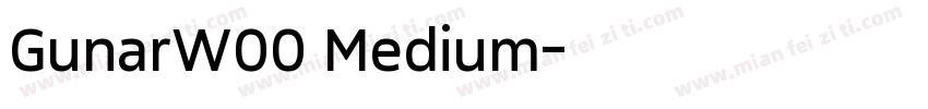 GunarW00 Medium字体转换
